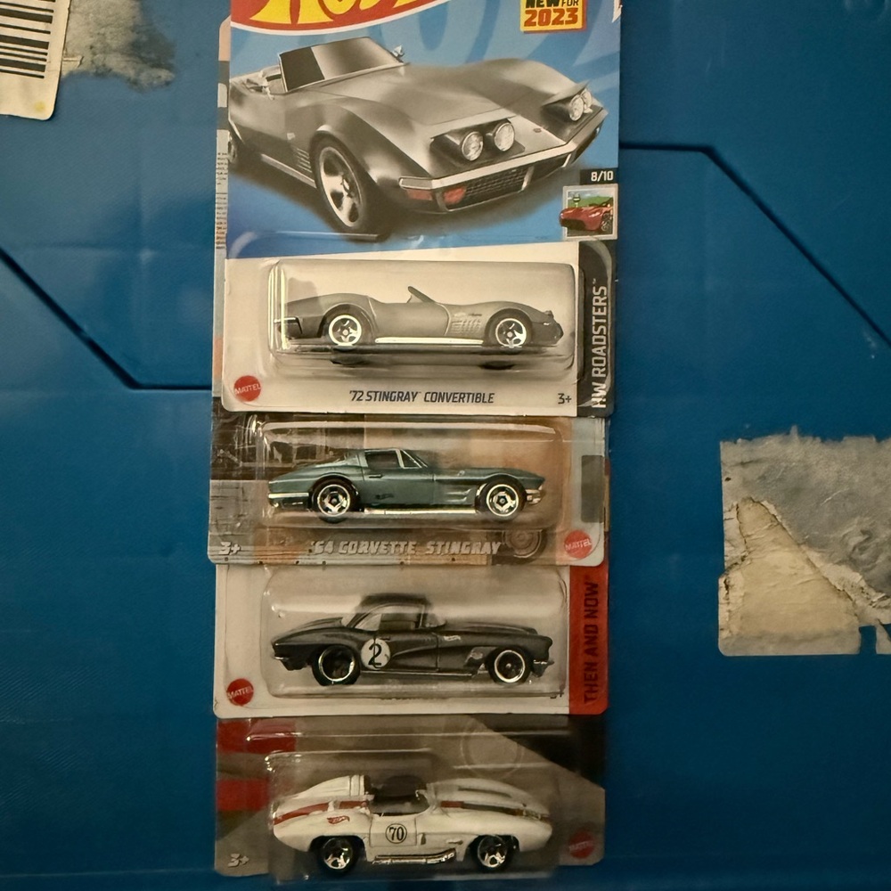 Hot Wheels Corvette Stingray Convertible Toy Car Collection